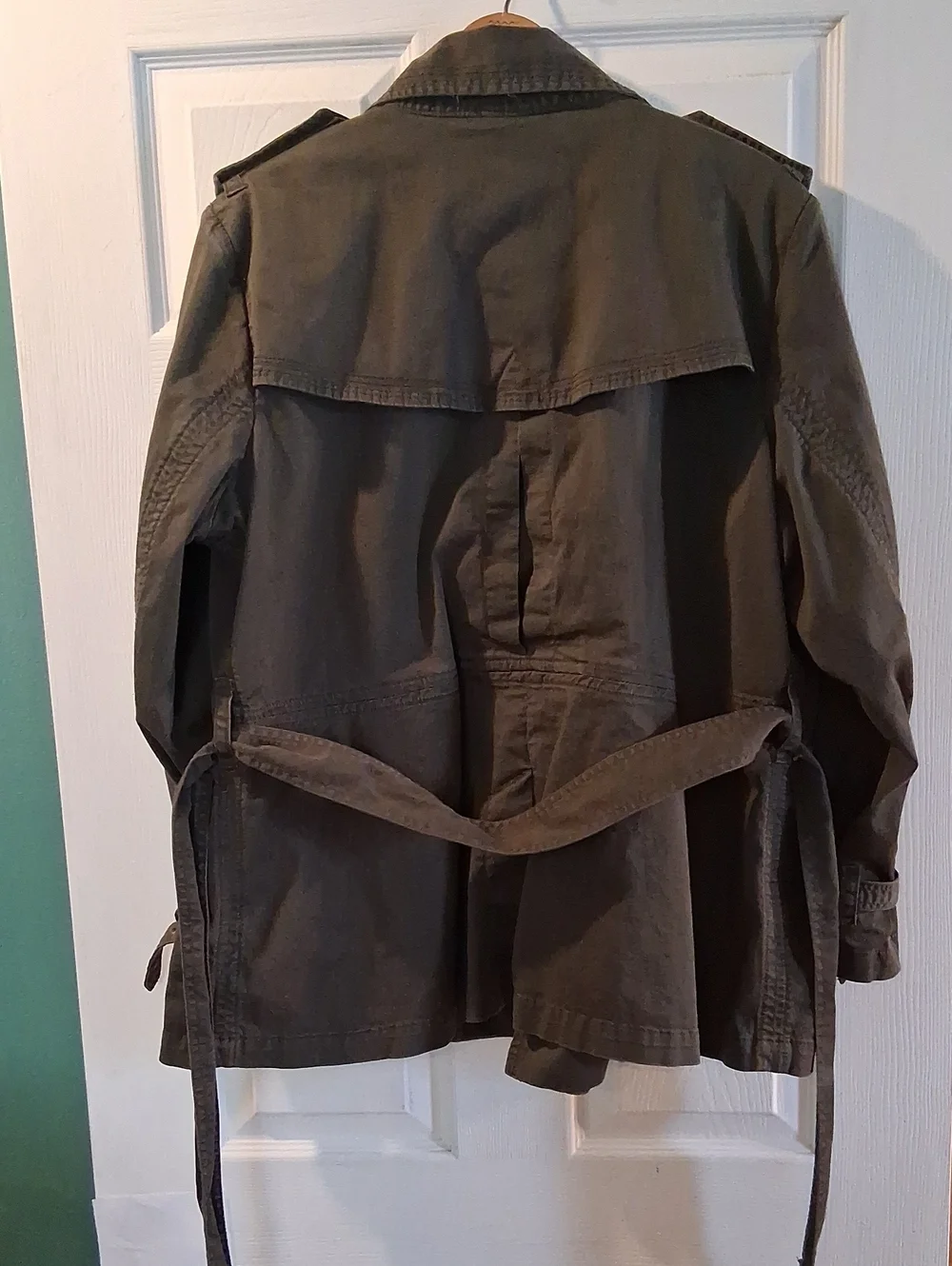 Coldwater Creek Olive Green Military-Style Utility Jacket